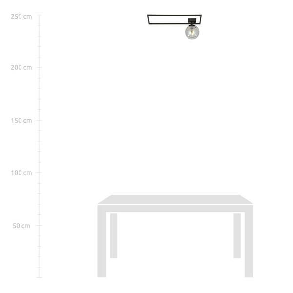 Lampa sufitowa Emibig IMAGO 1A Czarny/GRAFIT 1131/1A