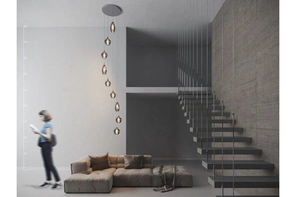 Azzardo AMBER MILANO 9 CLEAR 3102