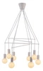 Lampa wisząca ALTO 38-70944 biała matowa 8x40W E27