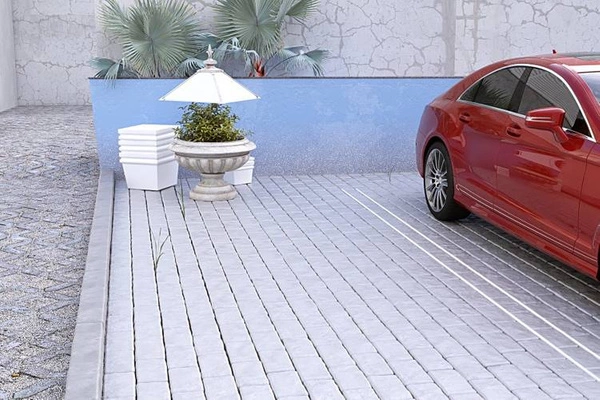 Profil LED do posadzki P24-1 IP65 200cm | do osłonek C5 | srebrny