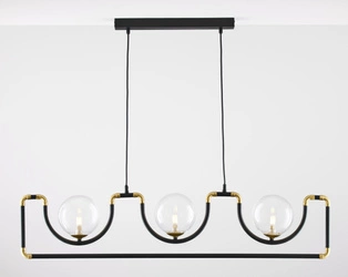 Nowoczesna Lampa wisząca HANZA wys. 30-100cm 3xG9 14W IP20 | Złoty