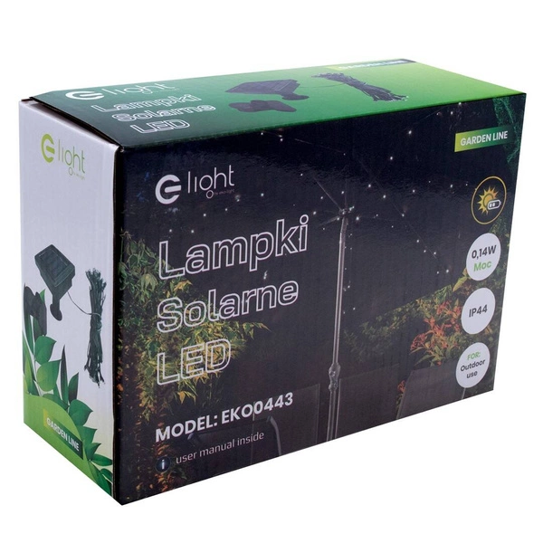 Lampa solarna pod parasol ogrodowy EKO0443