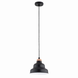 Lampa wisząca ALFA BAŁWANEK MAŁY CZARNY 1xE27 22cm | 61402