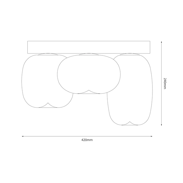 Lampa sufitowa VASO WHITE 12W