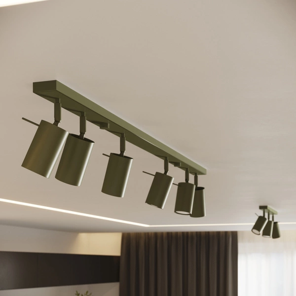 Kinkiet RING zielony oliwkowy