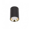 Smukła oprawa sufitowa natynkowa CHLOE MINI GU10 | czarny złoty
