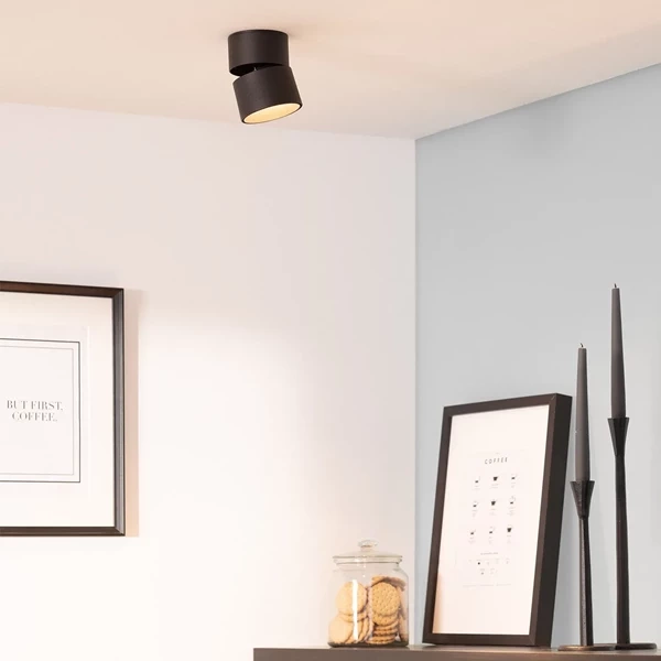 Lampa punktowa Czarna 30W Spot LED 4000-4500K Abruzzo Romeo 11,5x11cm