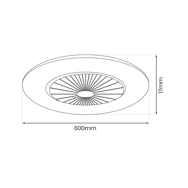 Lampowentylator Zephyr Srebrny 48W LED+ PILOT