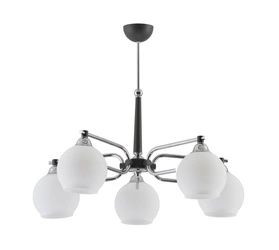 Klasyczny Żyrandol AXEL wys. 65cm 5xE27 15W IP20 | Chrom