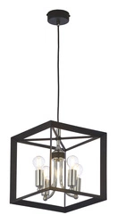 Loftowa Lampa wisząca MAY wys. 90cm 4xE14 11W IP20 | Czarny