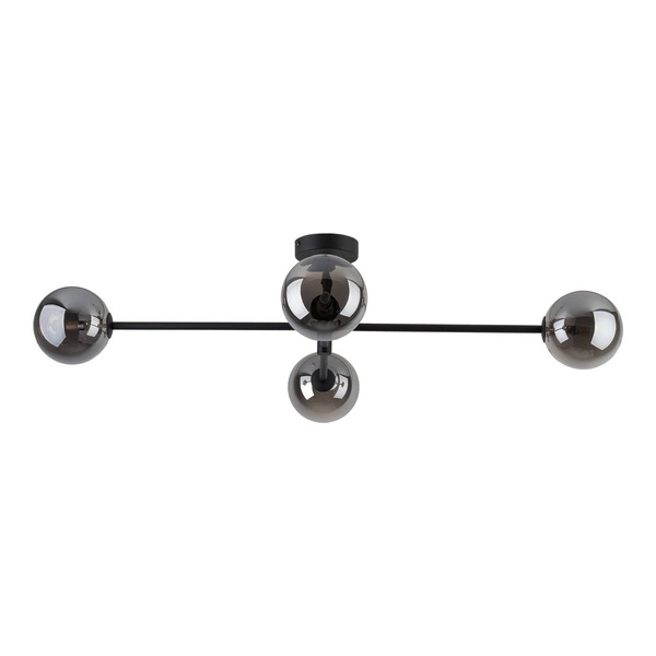 SARIUS BLACK/GRAPHITE LAMPA SUFITOWA 4 PŁ 6235