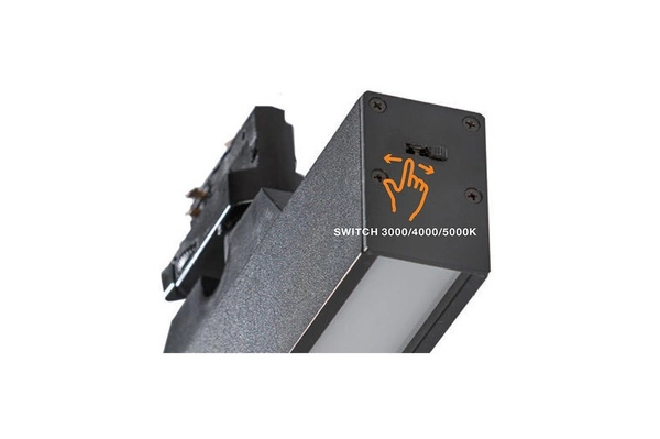 Azzardo LINNEA 29 TRACK 3LINE 12W CCT BK 4563