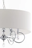 Klasyczna Lampa wisząca ELBA wys. 90cm 6xE27 15W IP20 | chrom połysk