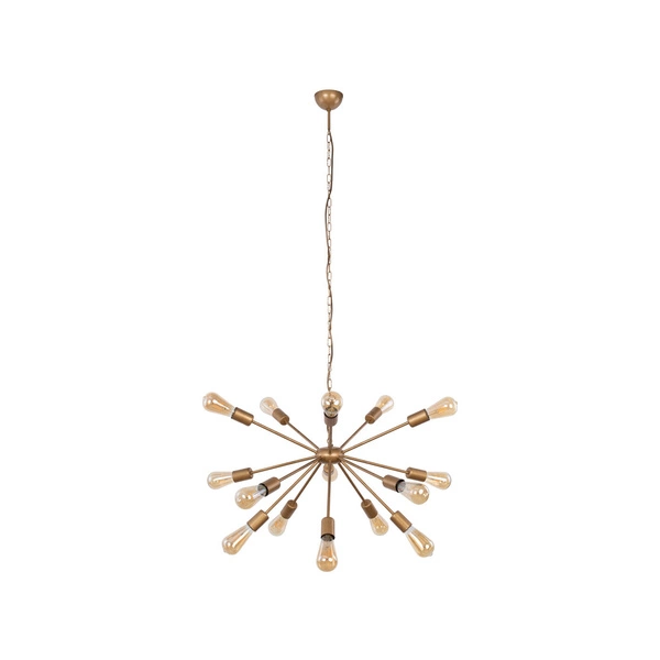Lampa wisząca industrialna zwis ROD XV złoty śr. 77cm 9027