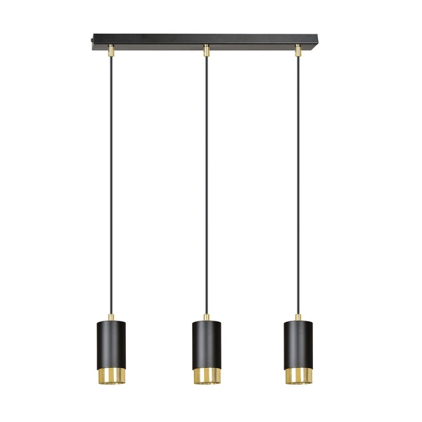Lampa wisząca Emibig FUMIKO 3 BL/GOLD 817/3