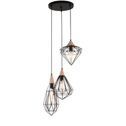 Lampa LOFT Maelle śr. 45cm E27 | czarny