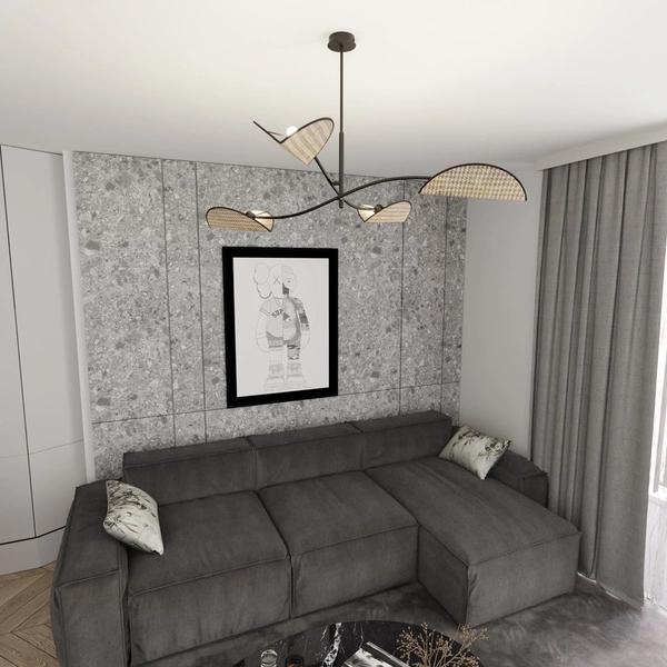 Lampa sufitowa Emibig LOTUS 4 BL NATURAL 1463/4