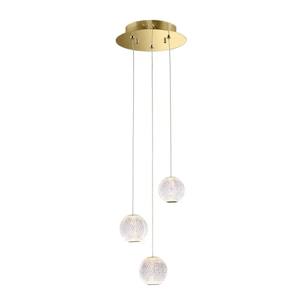 Lampa wisząca Italux Rosario PND-12220121-3A-GD