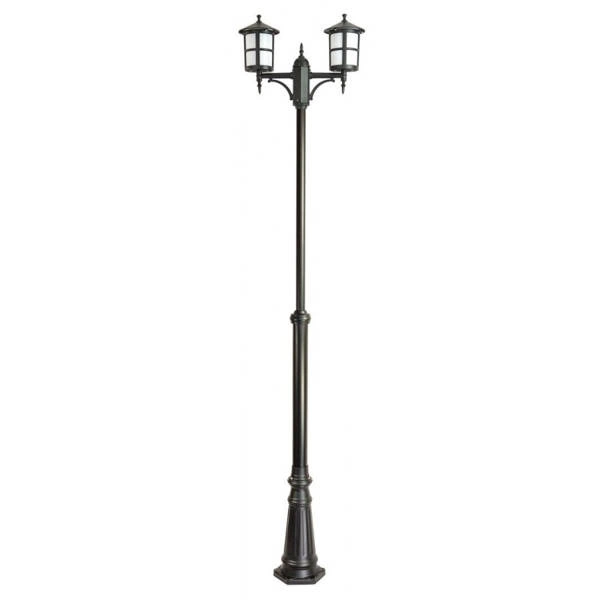 Lampa masztowa CORDOBA II OGMWN 2 TD latarnia 2-3metry IP43 | czarna
