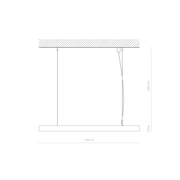 Lampa sufitowa OFFICE PRO LED 150cm 40W 4000K | biały 10216