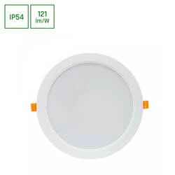 DURE 3 DOWNLIGHT 24W NW 230V 110st IP54 IK06 220x34 BIAŁY okrągła zasilacz zintegrowany