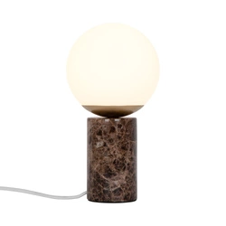 Lampa stołowa LILLY E14 25W Szkło | Brązowy
