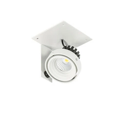 Oprawa wpuszczana Patrizio Single śr. 8,5cm 12W LED ciepła biel 3000K | biały/czarny