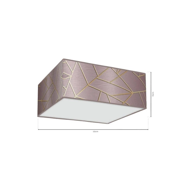 Lampa sufitowa ZIGGY PINK, MLP7589, różowy/złoty, 3x60W E27