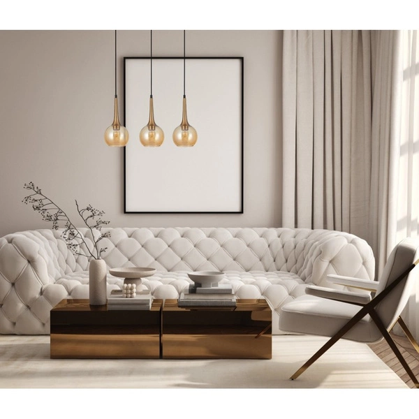 Lampa wisząca Italux Favera PND-42361-3-BRO-AMB