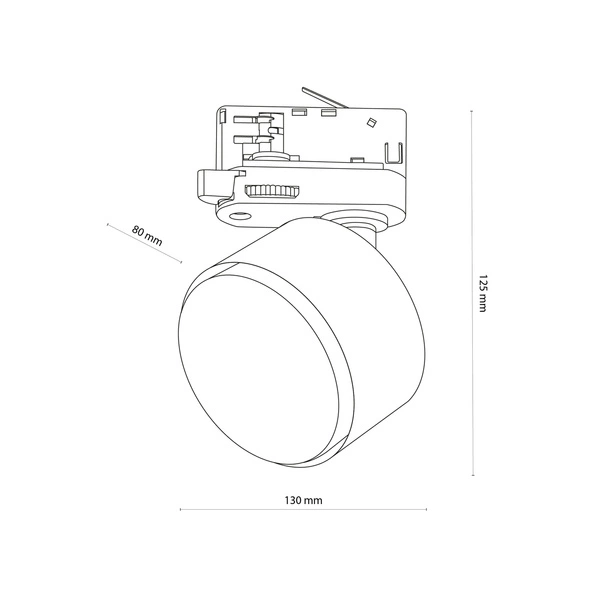 Reflektor do szyny 3 fazowej TRACER 6060 1xGX53 | biały 6060