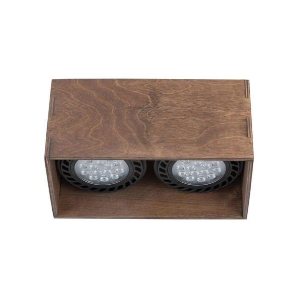 Spot sufitowy DALE II 24cm 2xGU10 ES111 | brązowy 7613