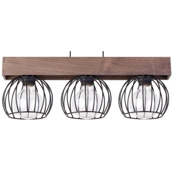 Lampa sufitowa wisząca MILAN 3 ZWIS brązowy 31574