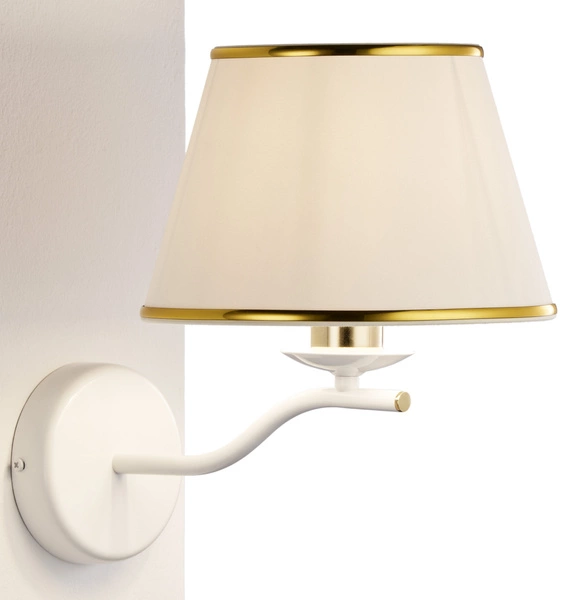 Klasyczny Kinkiet SAMBA wys. 31cm 1xE27 15W IP20 | biały