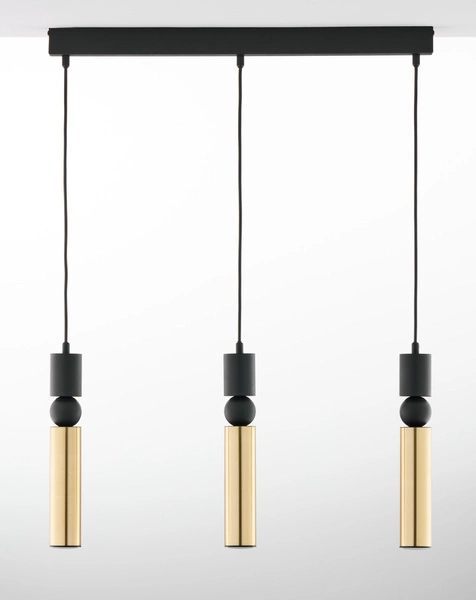 Nowoczesna Lampa wisząca ALAS wys. 120cm 3xG10 14W IP20 | Złoty