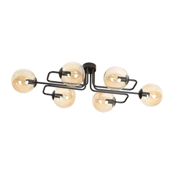Lampa sufitowa Emibig BRENDI 6A BL MIODOWY 833/6A