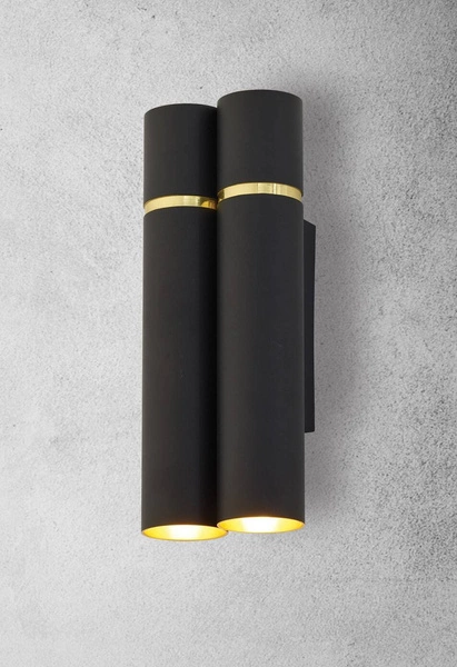 Kinkiet LYNX, czarny/złoty, 4x40W E14, MZ5001