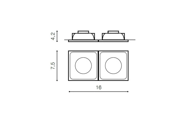 Azzardo PIO 2 WHITE 1719