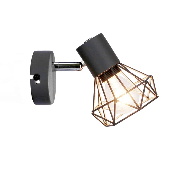 Kinkiet VERVE 91-60969 matowy szary 1xE14