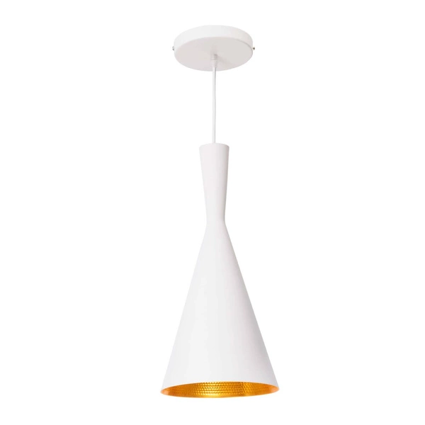 Lampa nowoczesna ala dixon GARDA biało złota