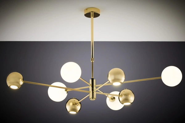 Nowoczesny Żyrandol MOKA wys. 47-69cm 4xG9 4xGU10
14W IP20 | Złoty