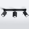 Designerska lampa sufitowa MERIDA 3 SL.0101 Czarna 3xGU10