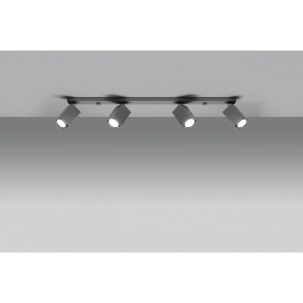 Designerska lampa sufitowa MERIDA 4L SL.0461 Szara 4xGU10