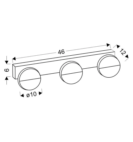 Kinkiet SING 23-72818 biały 3x3W LED, barwa neutralna 4000K
