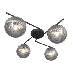 Lampa sufitowa Emibig VESPA 4 BL GRAFIT 1396/4