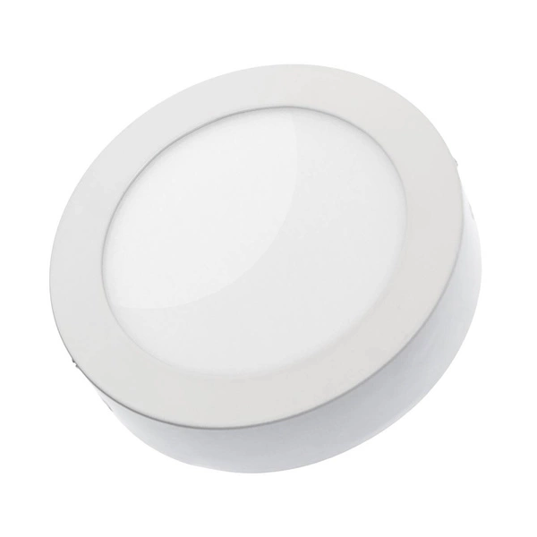 ALGINE ECO LED ROUND 230V 12W IP20 CW SUFITOWE BIAŁA RAMKA NATYNKOWA &