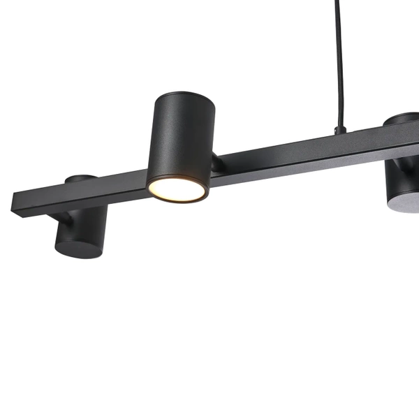 Lampa Wisząca Noe Long 6xGU10 czarna PL0111-BK