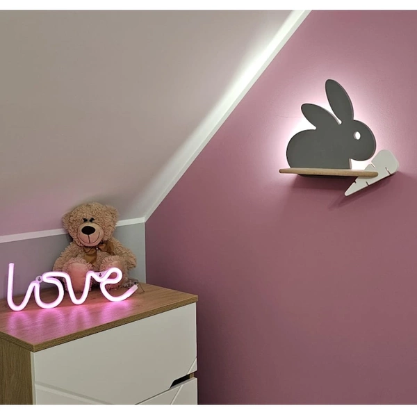Lampka do pokoju dziecka dla nastolatka LOVE NEON LED na baterie