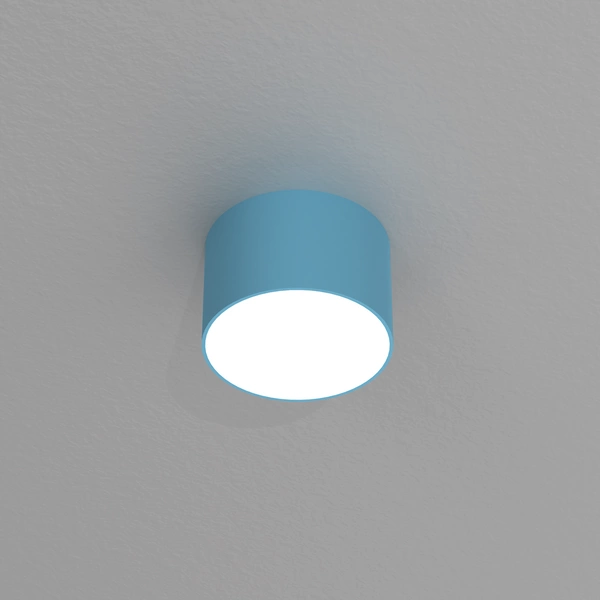 Lampa sufitowa spot DIXIE BLUE GX53 szer. 8cm | niebieski