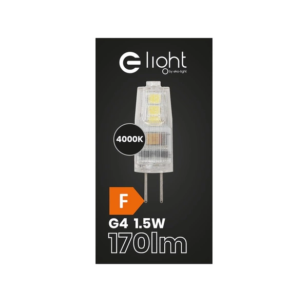 Żarówka LED 1,5W G4 12V 4000K Plastik
