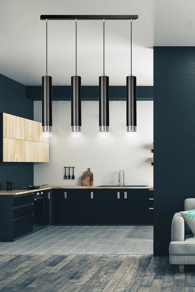 Lampa wisząca Emibig KIBO 4 BL/CHROME 643/4